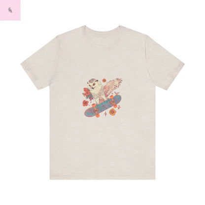 Skateboarding Owl Lovers Tee The flirty crow