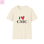 I Love CMC Unisex 49erT-Shirt, gift for niner fan, Game Day tee, 49er tshirt The flirty crow