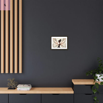 Framed Canvas Fairy wall art - The flirty crow