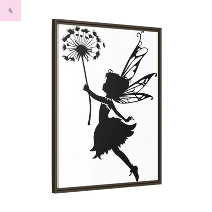 Framed canvas Fairy Silhouette Wall Art, Fairy lover Home Decor, Whimsical Framed Canvas, Fairy Gift, Kids Room Decoration, Nursery Art The flirty crow
