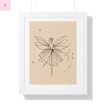 Whimsical Fairy Framed Vertical wall art - Enchanting Home Decor for fairy Lovers - The flirty crow