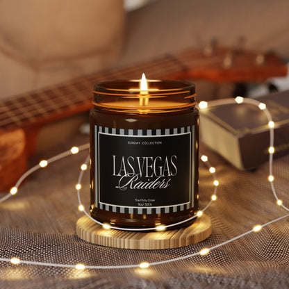 Las Vegas Raiders Scented Soy Candle for game day