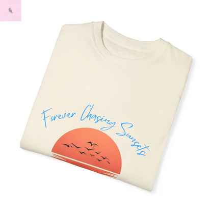 Chasing Sunsets T-Shirt - San Diego California Custom Colors The flirty crow