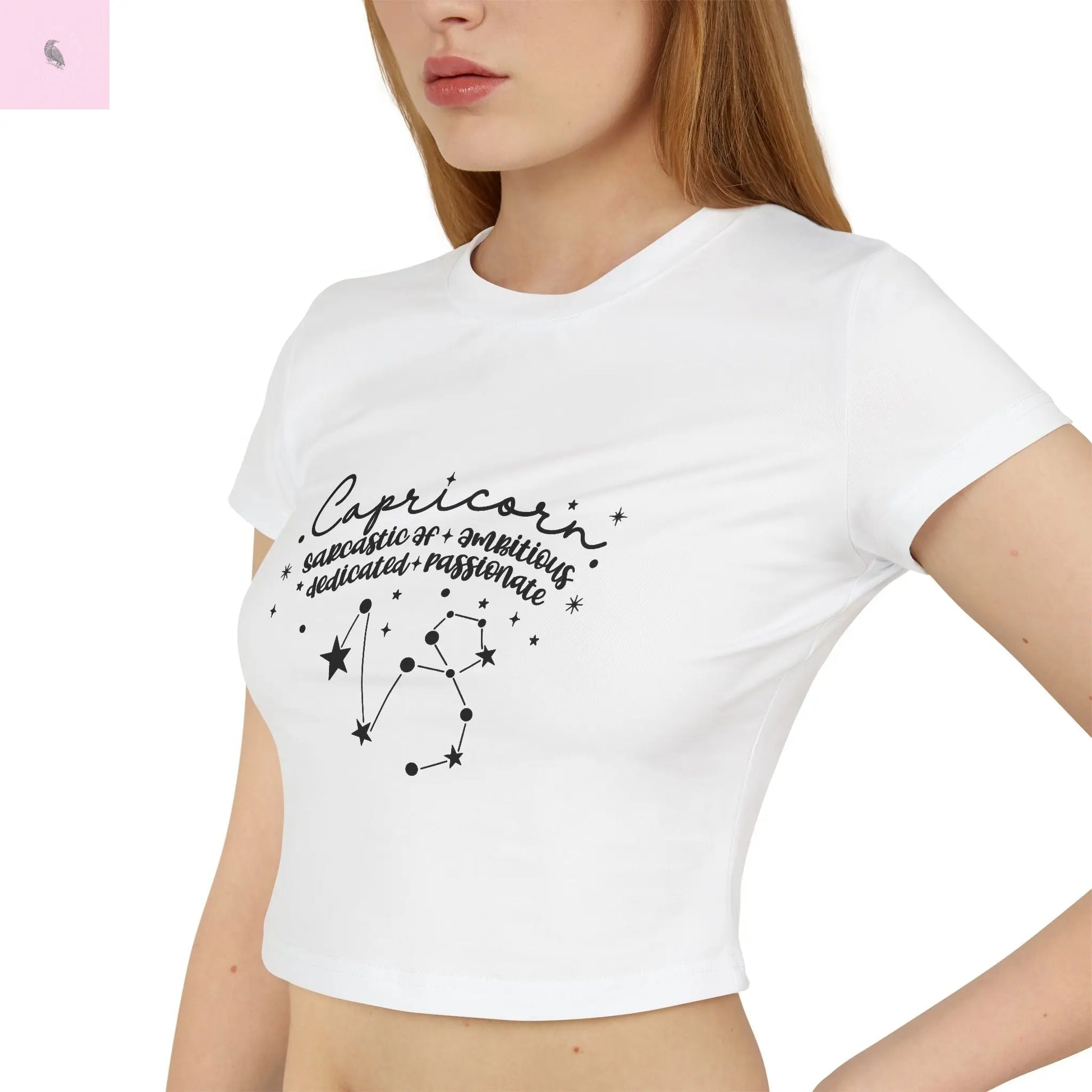 Capricorn Astrology Lover Baby Tee the flirty crow