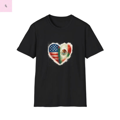 Hispanic Heritage Mexico America Flags Unisex T-Shirt The flirty crow