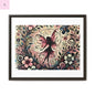 Framed Canvas Fairy art - The flirty crow
