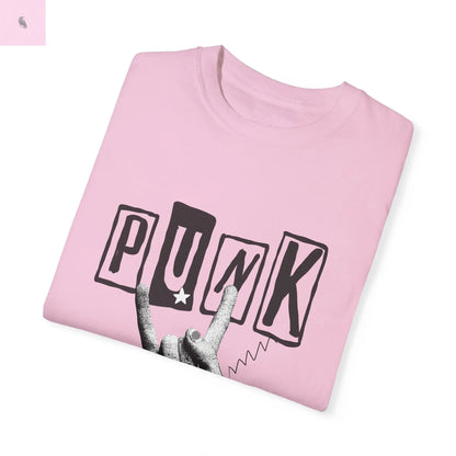 Punk Rock Unisex Garment-Dyed T-Shirt - Retro Graphic Tee for Music Lovers The flirty crow