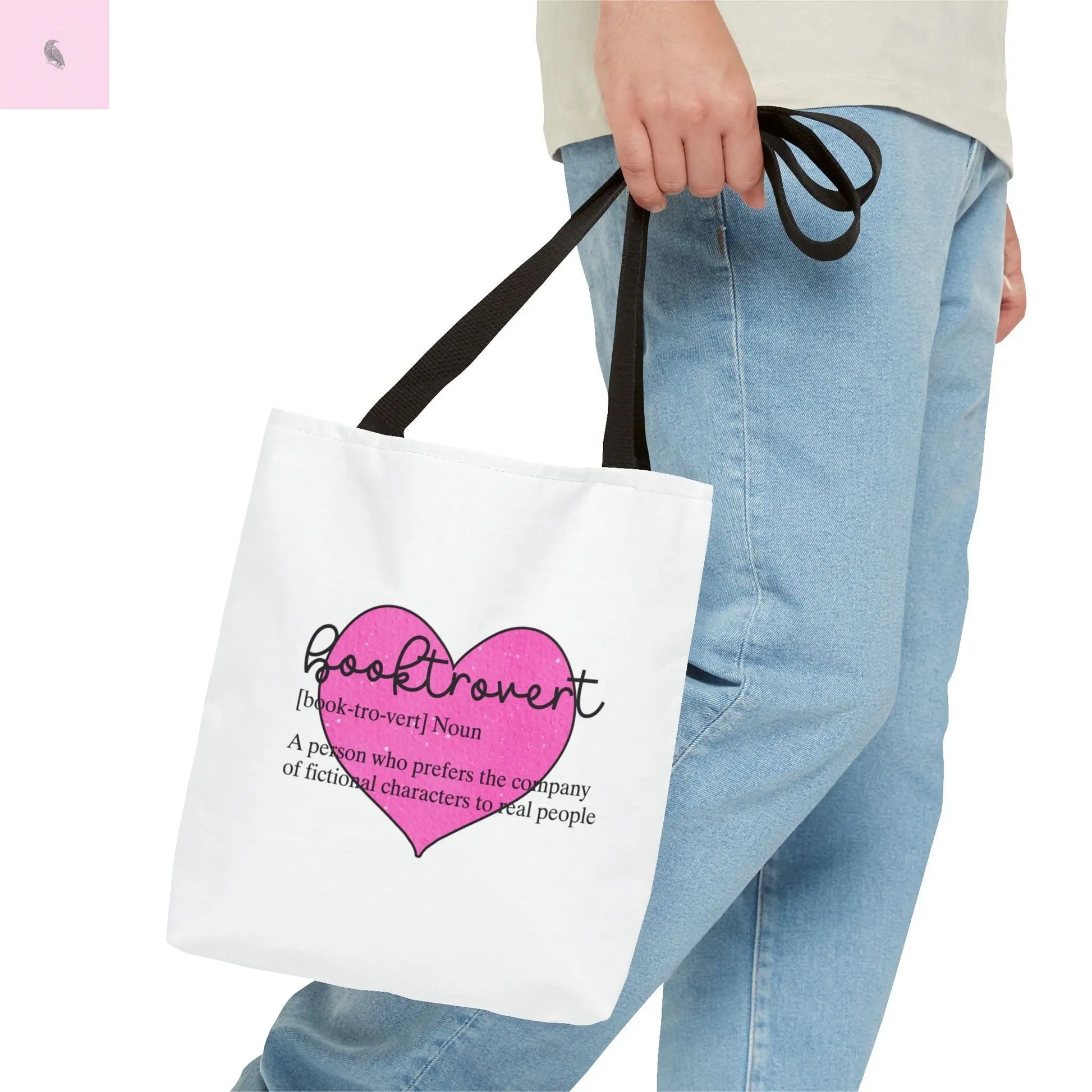Book Lover Tote Bag, Bookish Gift, Reading Accessories, Tote for Introverts, Eco-Friendly Shopping Bag, Cute Literary Design Printify