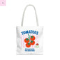 Tomato Vibes Tote Bag, Grocery tote,  Beach bag, travel tote,gift for gardener, veggie lover, Fun Gift for Foodies, Garden Lovers The flirty crow