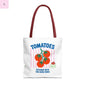 Tomato Vibes Tote Bag, Grocery tote,  Beach bag, travel tote,gift for gardener, veggie lover, Fun Gift for Foodies, Garden Lovers The flirty crow