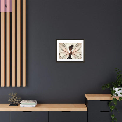 Framed Canvas Fairy wall art - The flirty crow