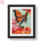 Vintage Butterfly Framed- Floral Wall Art - The flirty crow