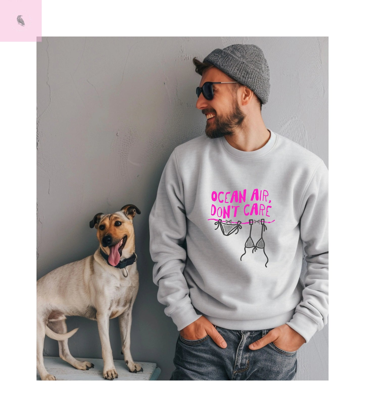 Beach Crewneck Sweatshirt ,Ocean lover, Summer Vibes Sweatshirt, beachy vibe,  Beach vacation Sweater, Casual Outfit, Summer Apparel Printify