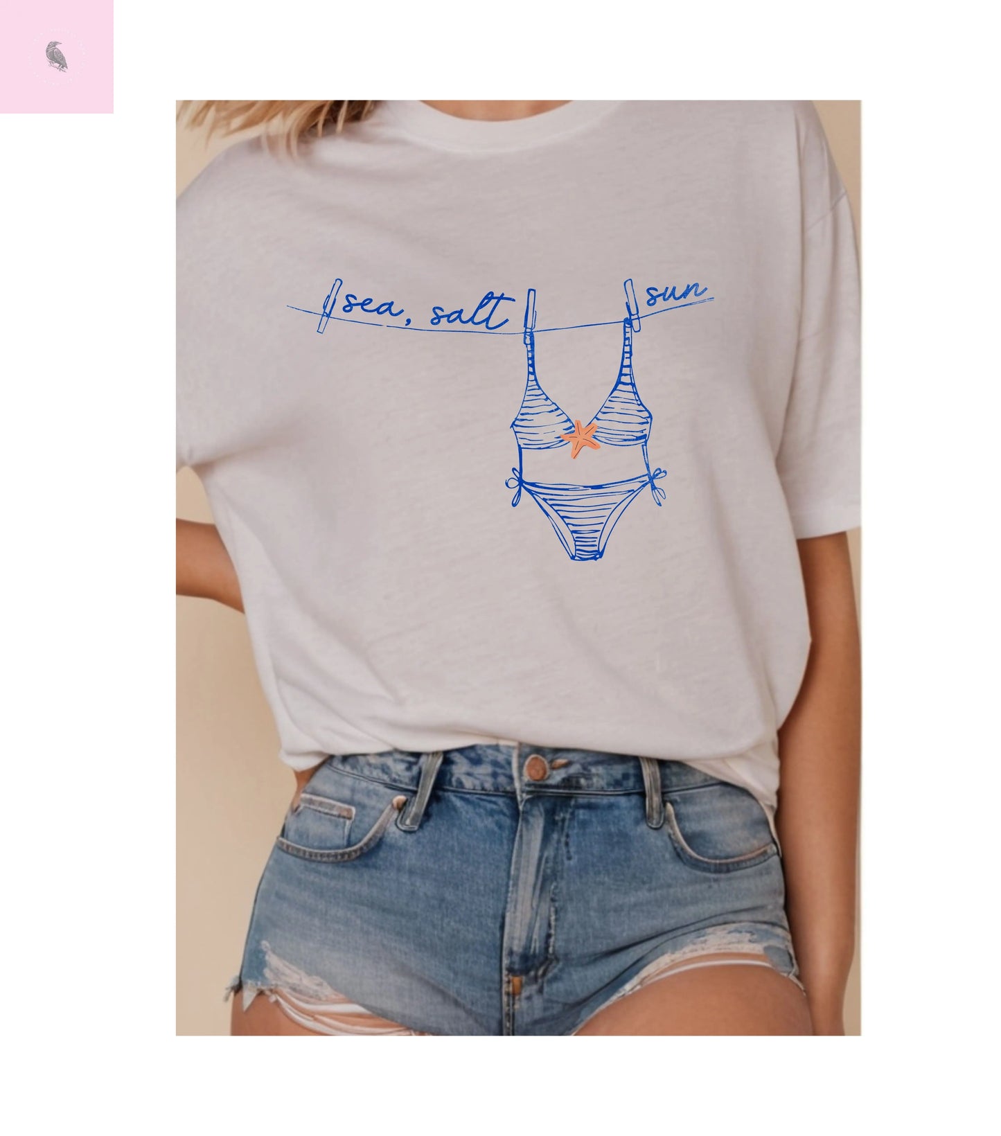 Summer beach tee, Beach Vacation  tshirt, Comfort Colors tee, Unisex T-shirt , gift for her,beach lover gift. The flirty crow