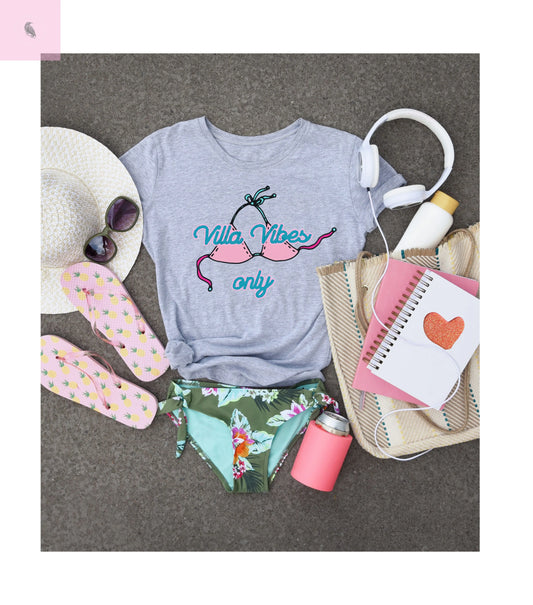 Summer Villa Vibes T-Shirt The flirty crow