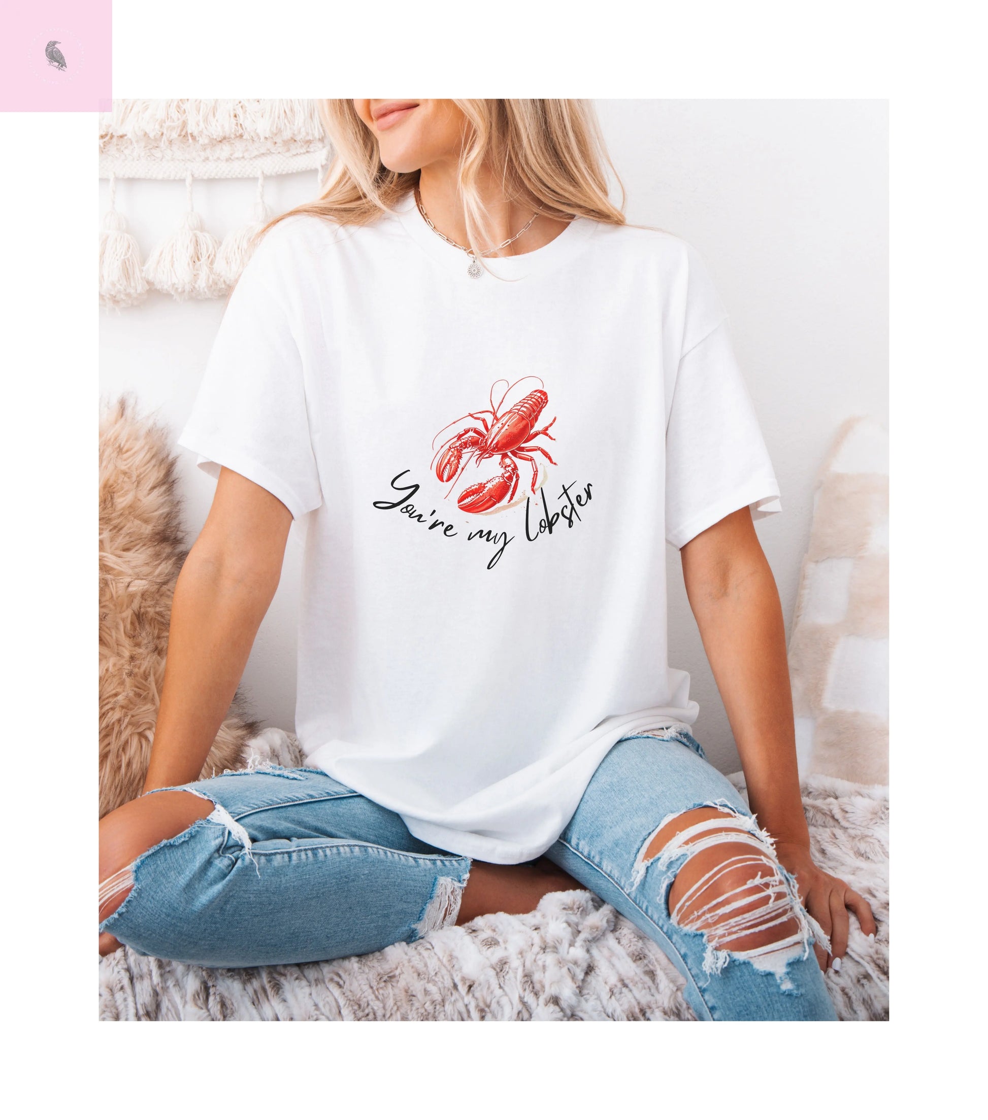 Funny Lobster Unisex T-shirt, couples gift, comfort colors lobster shirt, lobster lovers tshirt, lobster party The flirty crow