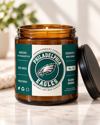 Philidelphia Eagles Football Candle The flirty crow