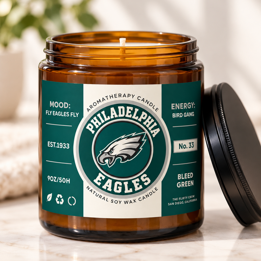 Philidelphia Eagles Football Candle The flirty crow