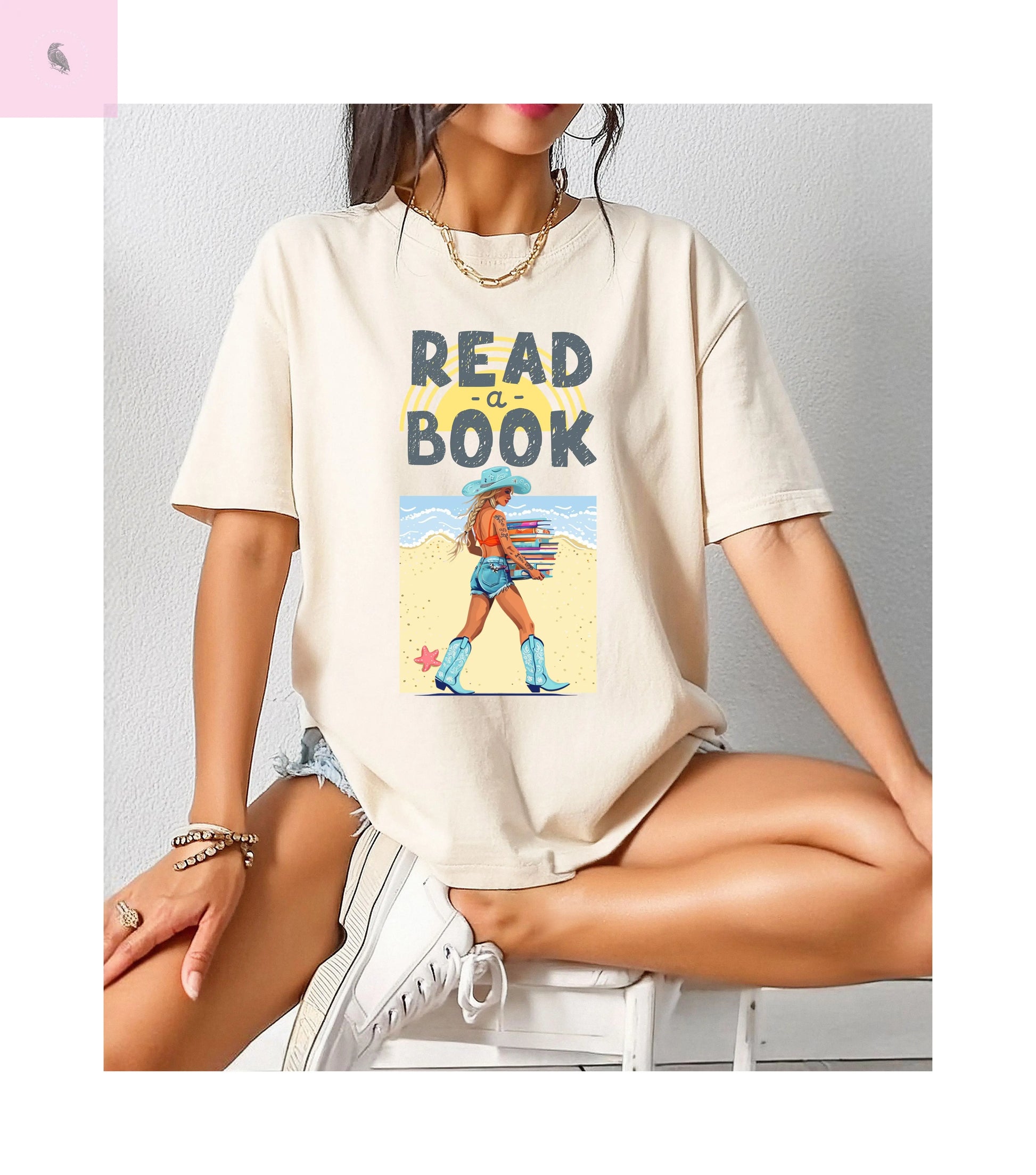 Book Lovers Comfort Colors T-shirt, summer beach reading tee for readers ,book club tee, gift for readers, reading lover The flirty crow