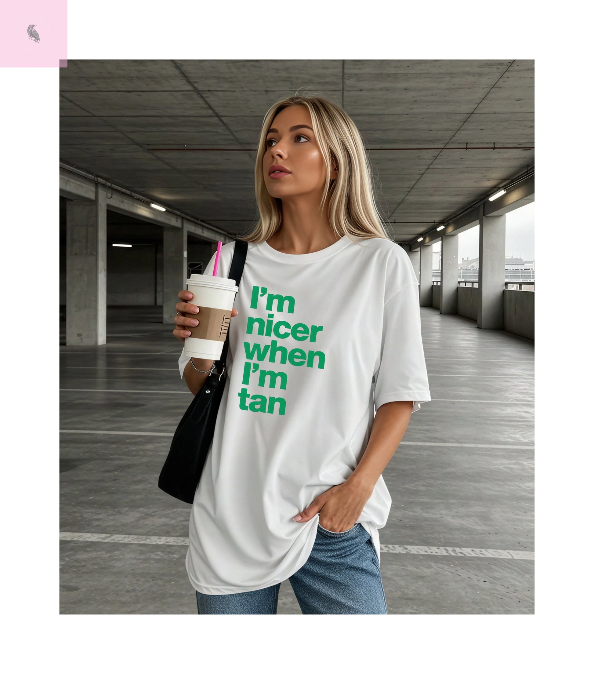 Funny Bold Summer T-Shirt - The flirty crow