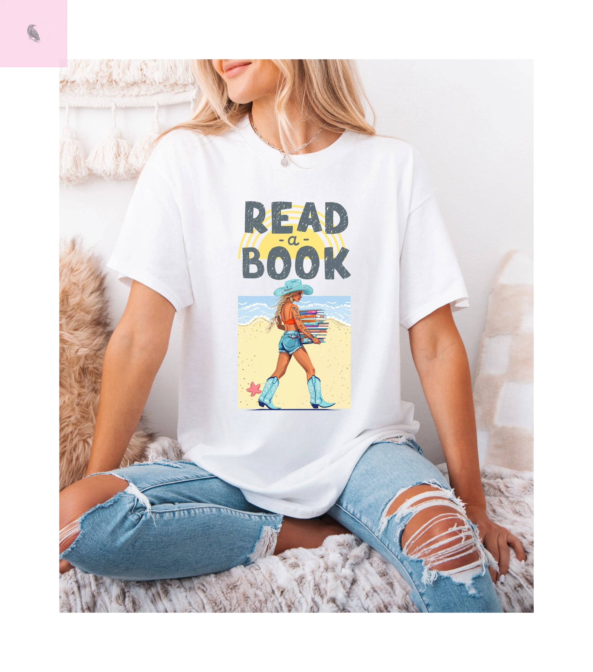 Book Lovers Comfort Colors T-shirt, summer beach reading tee for readers ,book club tee, gift for readers, reading lover The flirty crow