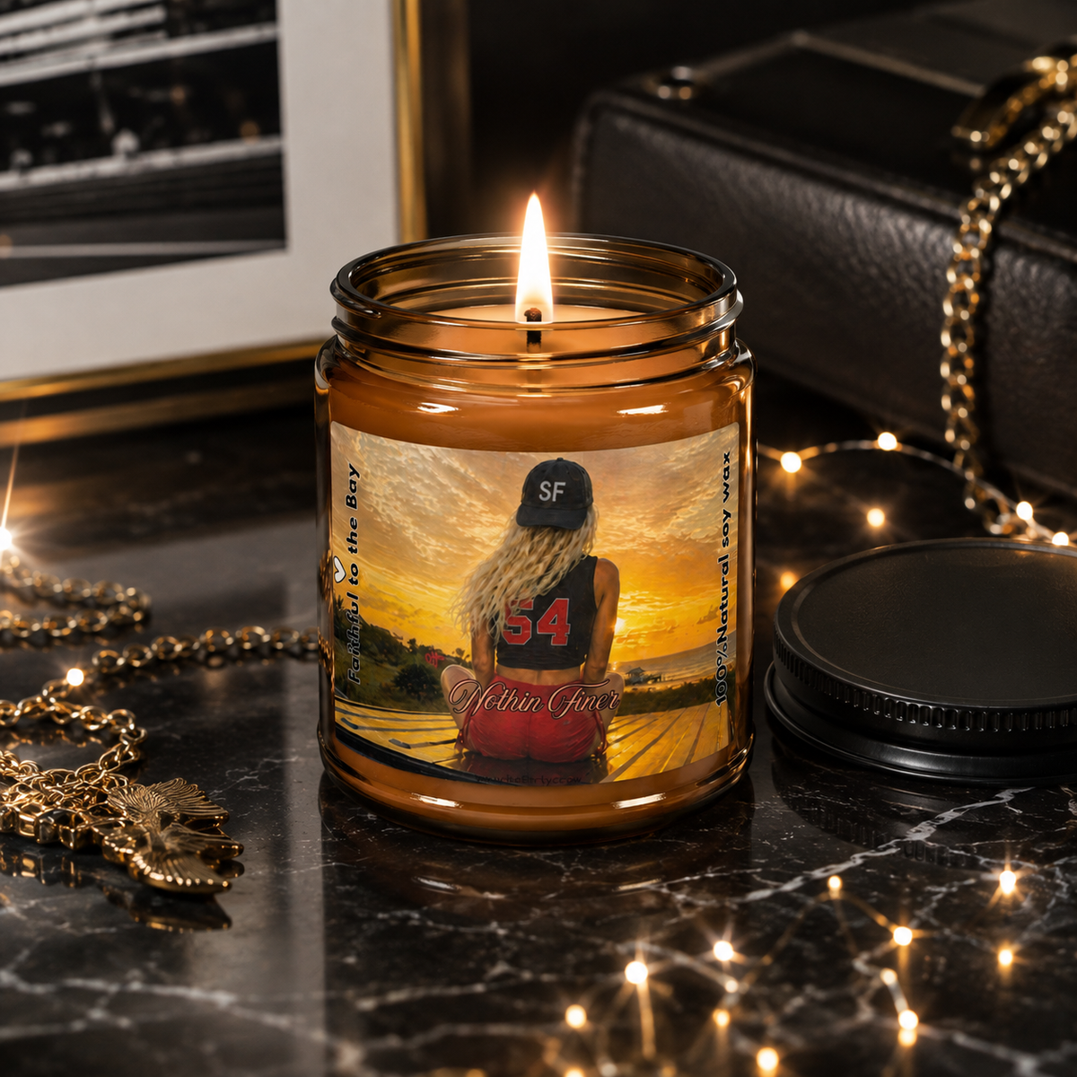 San Francisco Football Fan Candle The flirty crow