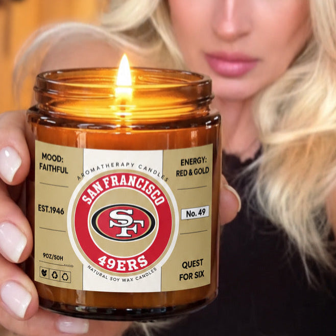 San Francisco 49ers fan soy Candle The flirty crow