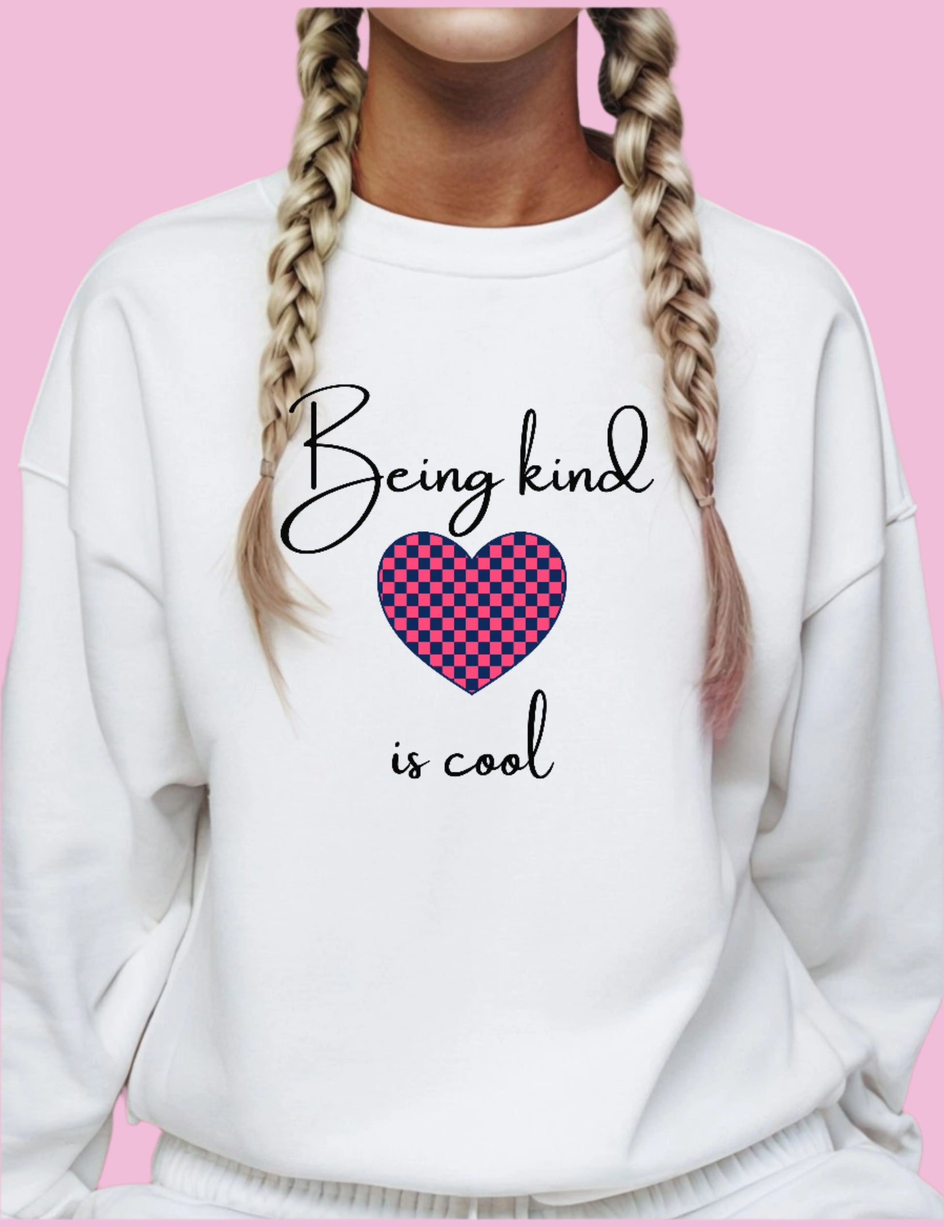 Kindness is Cool Crewneck Sweatshirt The flirty crow