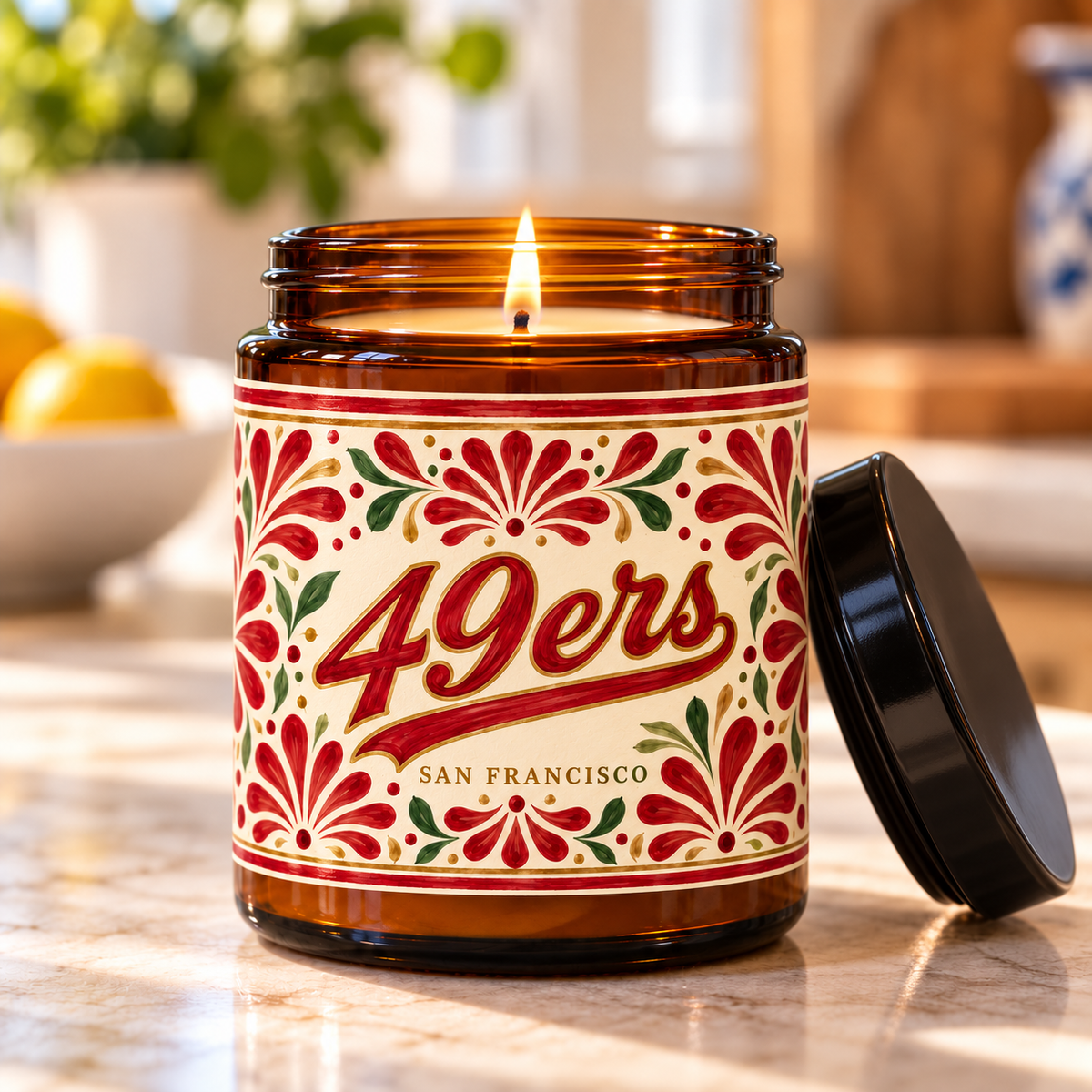 San Francisco 49ers Candle