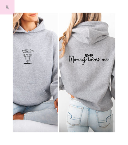Money Manifesting Hoodie - Hooded Sweatshirt The flirty crow