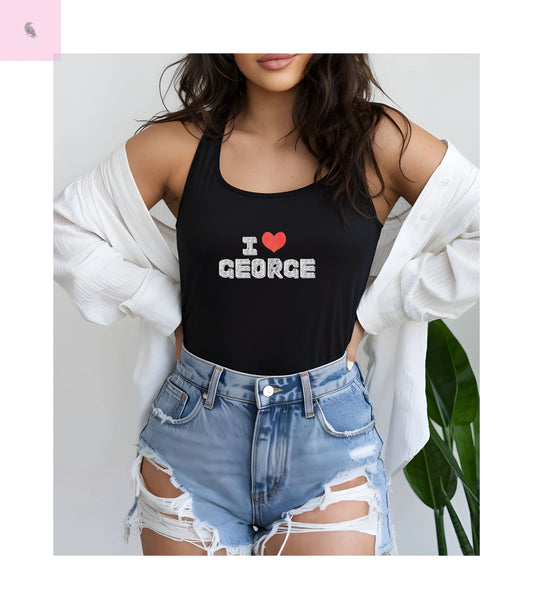 49er Fans George Kittle Women's Racerback Tank The flirty crow