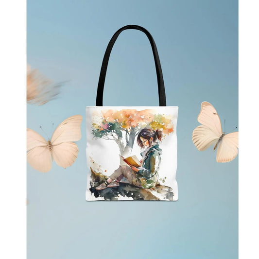 Reading Tote Bag, Literary Gift, Book Lover Tote, Eco-Friendly Bag, readers shopping Tote, book club bag The flirty crow