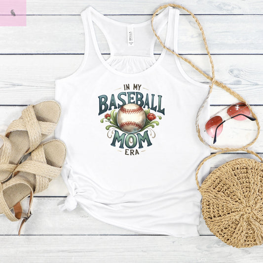 Tank Top Baseball Mom Era Baseball Lover the flirty crow