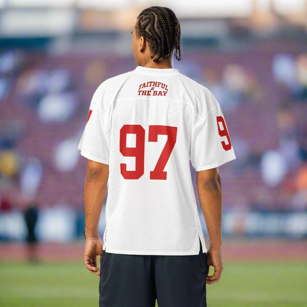 49ers fan Niner Gang mesh football jersey The flirty crow