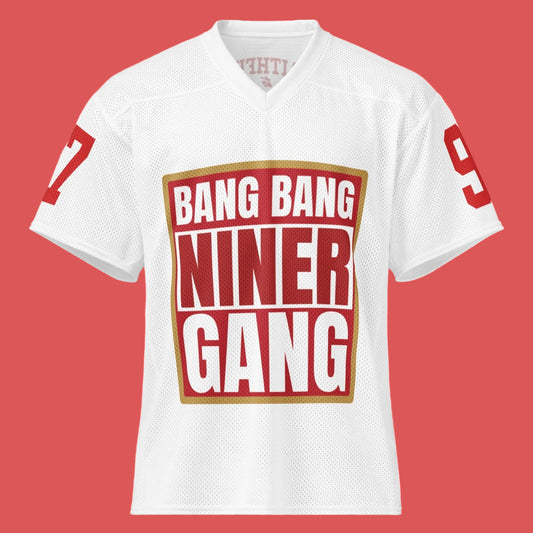 49ers fan Niner Gang mesh football jersey The flirty crow