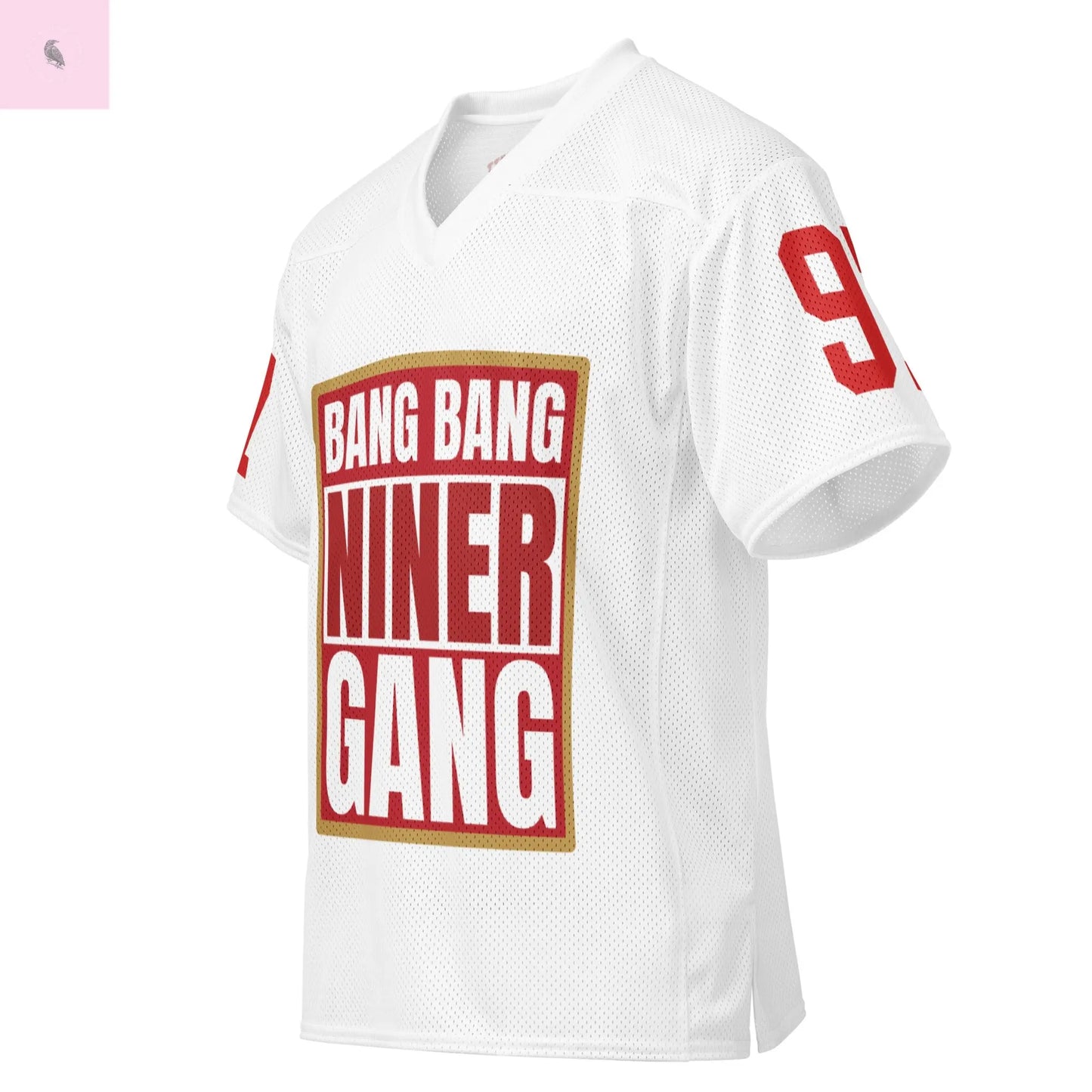 49ers fan Niner Gang mesh football jersey The flirty crow