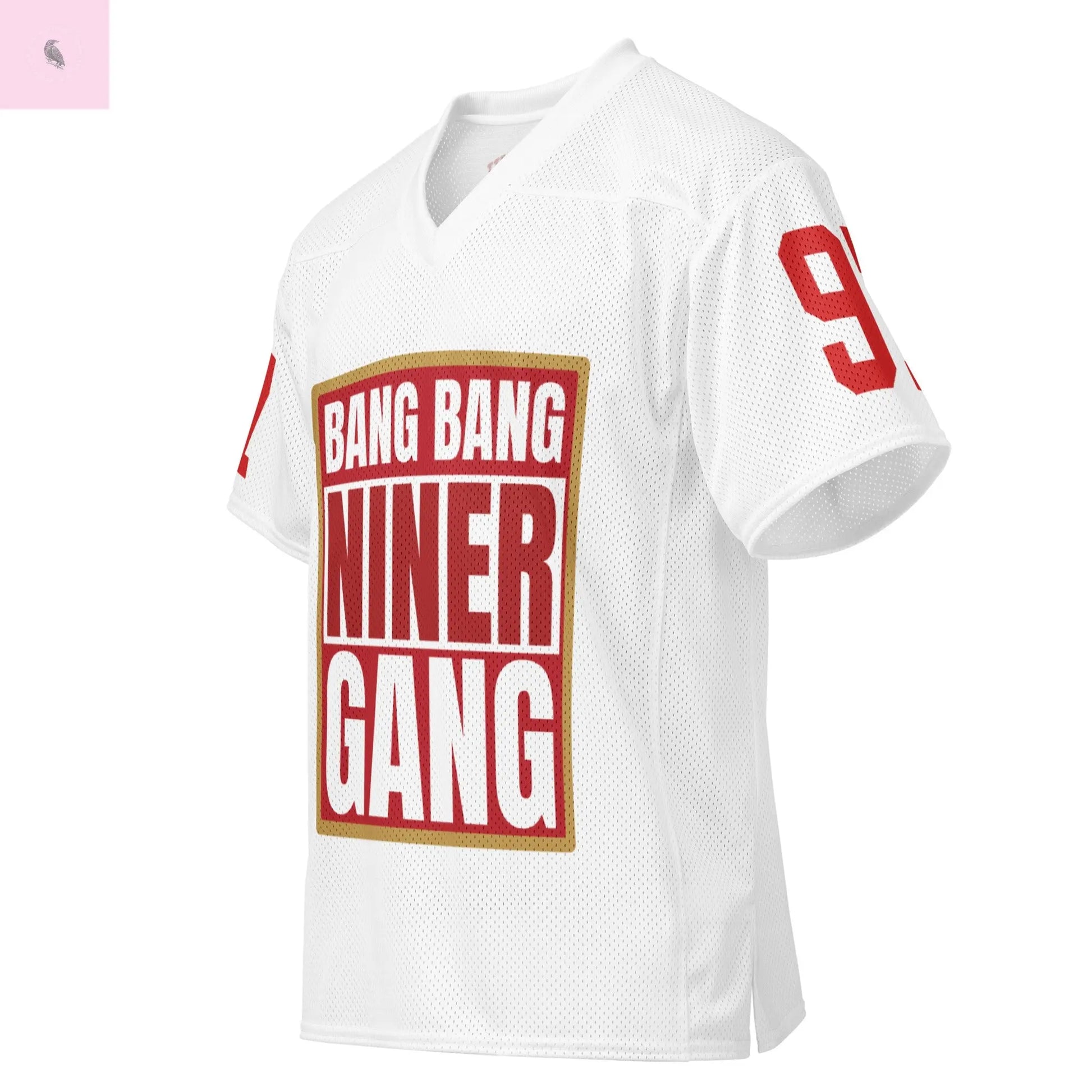 49ers fan Niner Gang mesh football jersey The flirty crow
