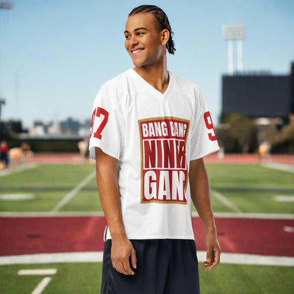 49ers fan Niner Gang mesh football jersey The flirty crow