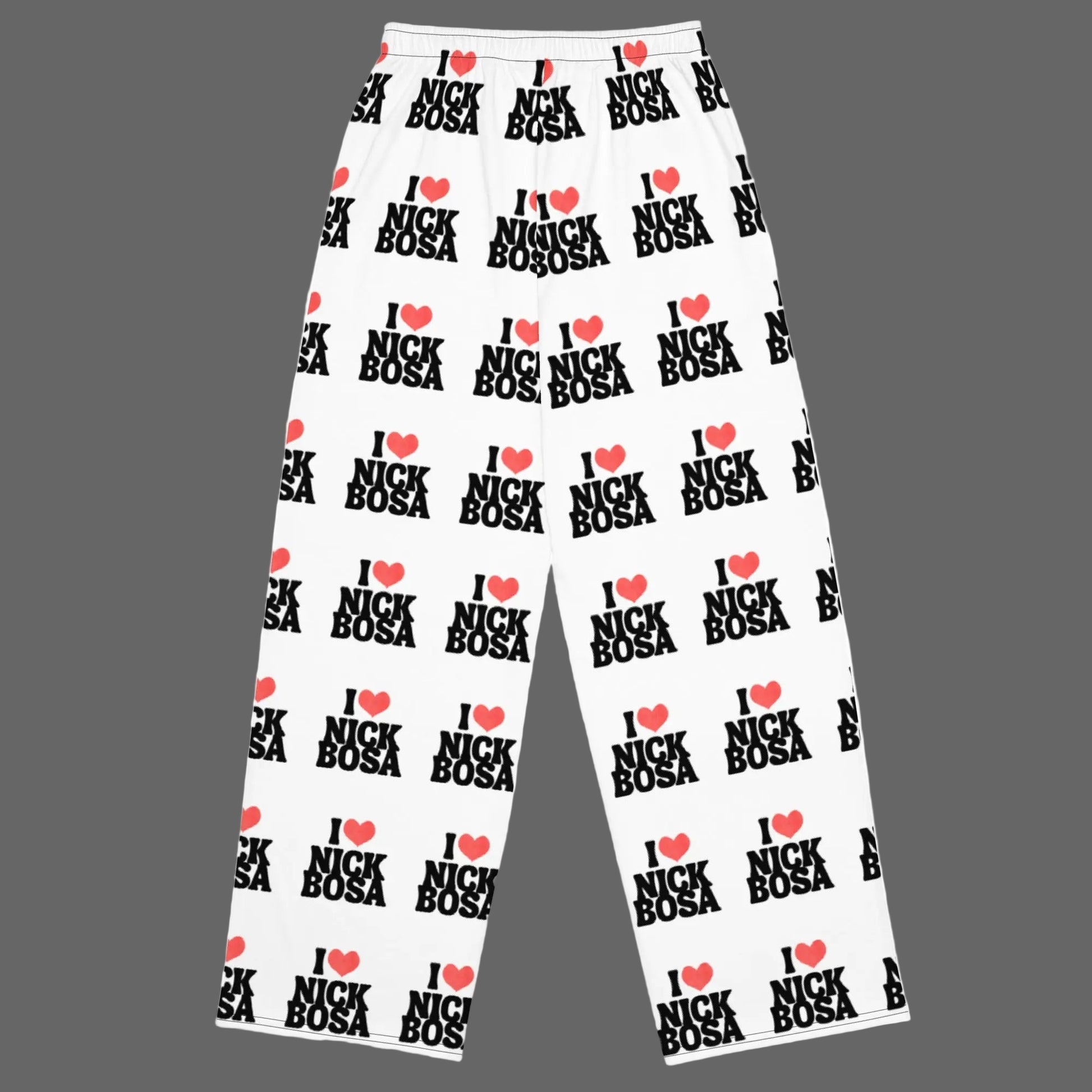 I love Nick Bosa All-over print unisex wide-leg lounge pants The flirty crow