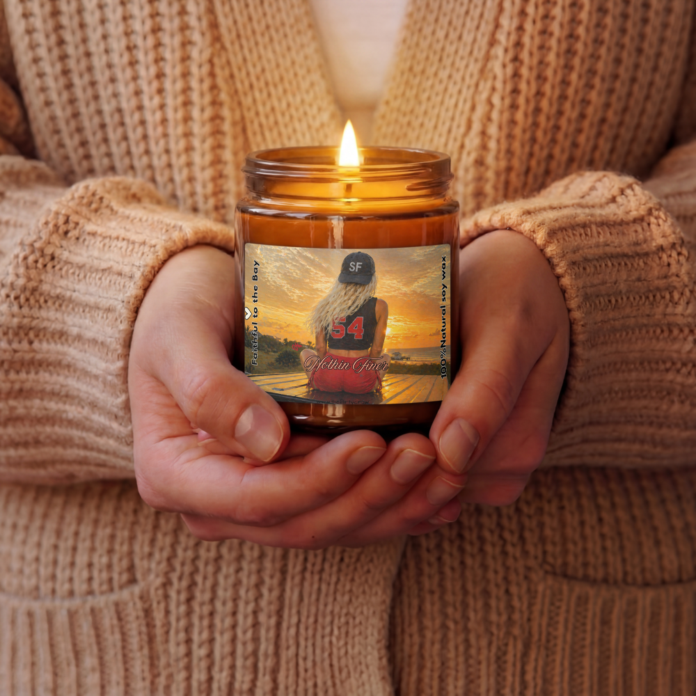 San Francisco Football Fan Candle The flirty crow