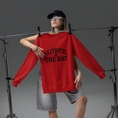 Faithful to the Bay Crewneck Sweatshirt, Personalized 'Warner 54' Team-Style Pullover