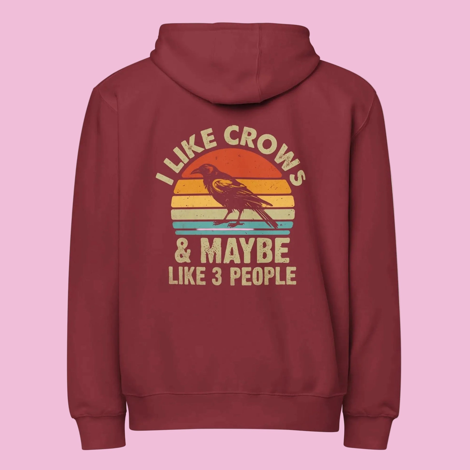 Premium full zip hoodie The flirty crow