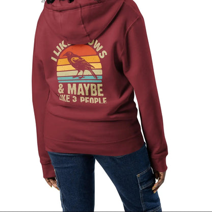 Premium full zip hoodie The flirty crow