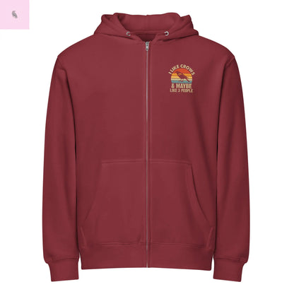 Premium full zip hoodie The flirty crow