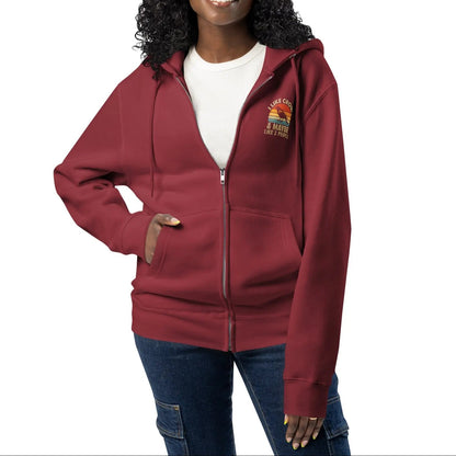 Premium full zip hoodie The flirty crow