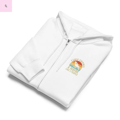 Premium full zip hoodie The flirty crow