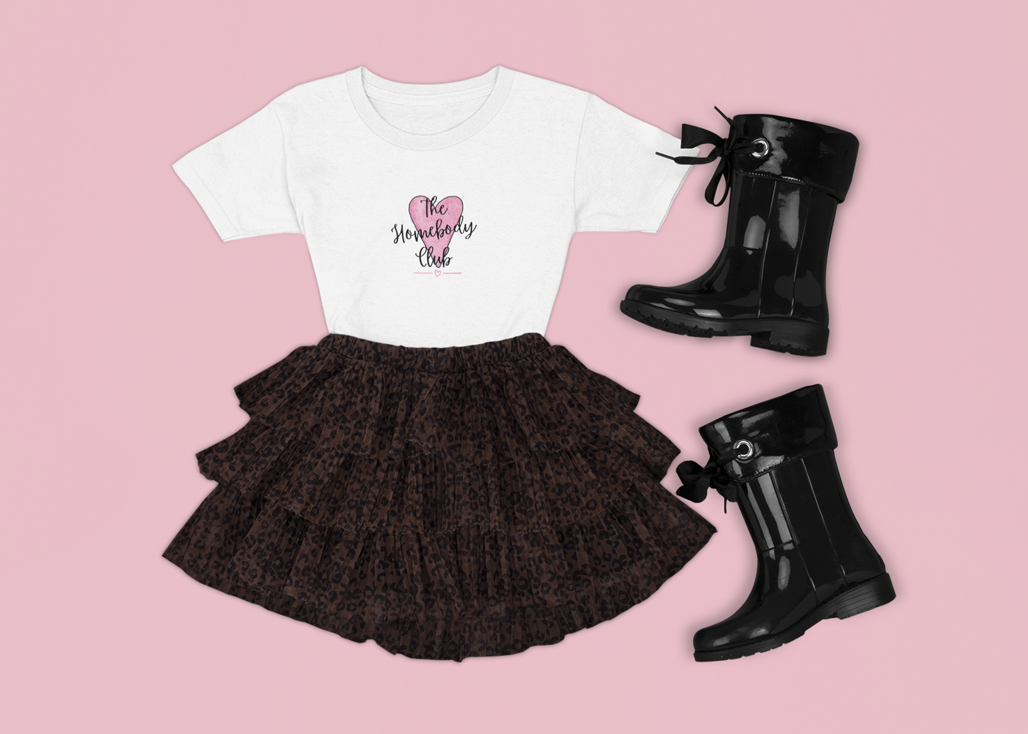 Youth T-Shirt Homebody Club, Father and Child Tee, Bella Canvas childs tee, Fathers Day gift,  family matching tee, unisex top - The flirty crow