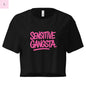 Sensitive Gangsta womens crop top The flirty crow