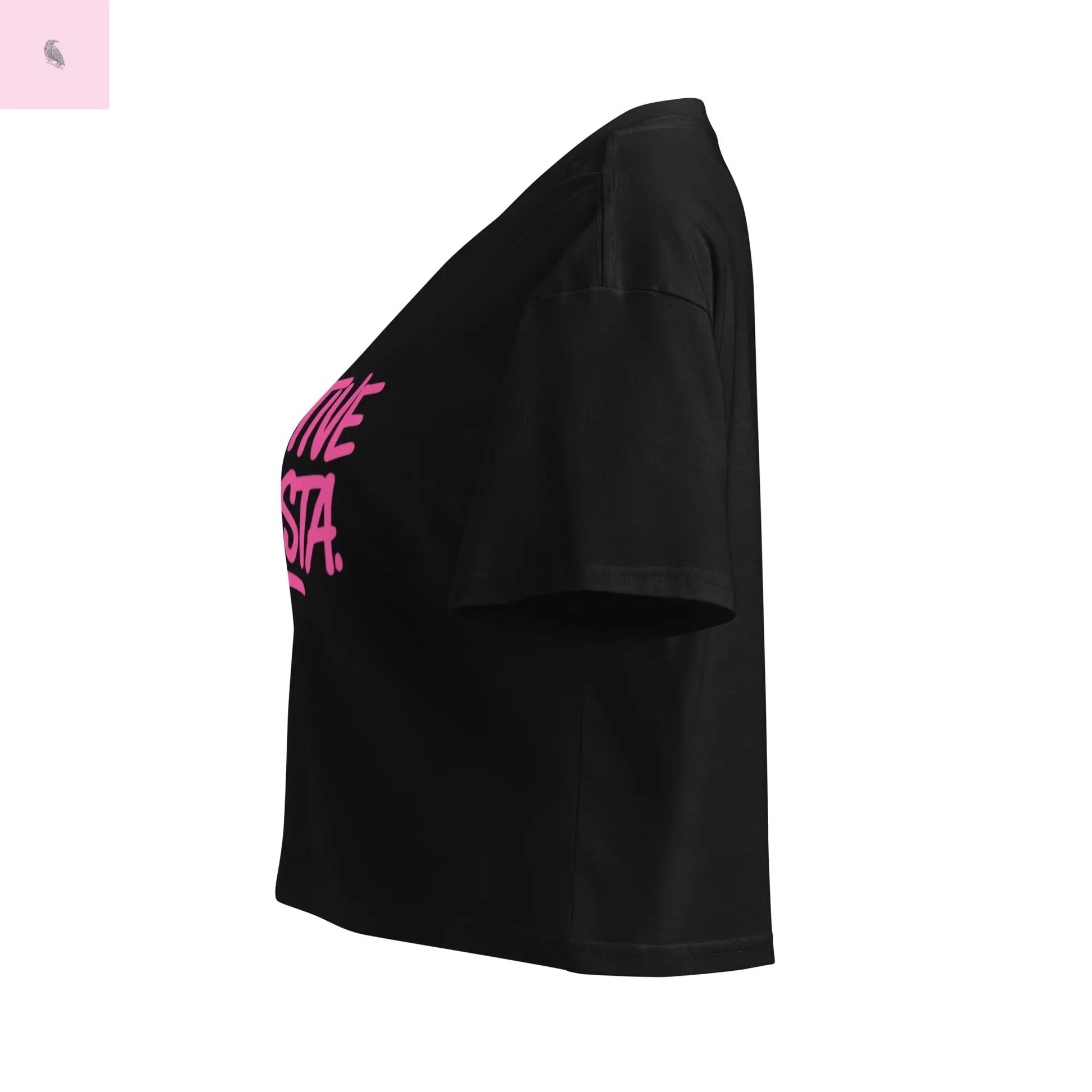 Sensitive Gangsta womens crop top The flirty crow