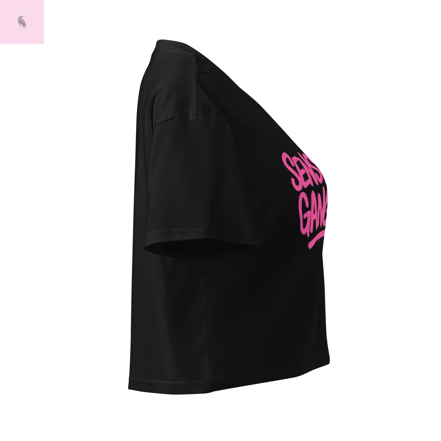 Sensitive Gangsta womens crop top The flirty crow